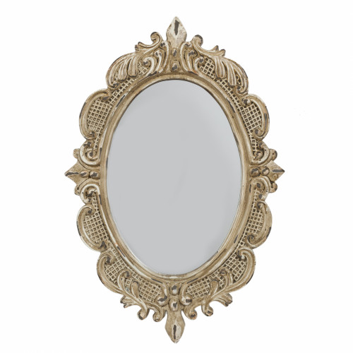 зеркало овальное настенное бежевое luxe в Мурманске