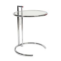 стол журнальный eileen gray style cocktail table e-1027 прозрачный в Мурманске