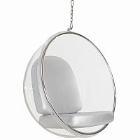 кресло eero aarnio style bubble chair серое в Мурманске