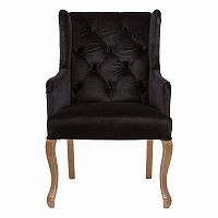 кресло с ушами черное ashby chair в Мурманске