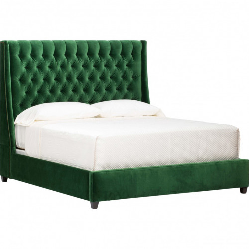 кровать двуспальная 160х200 зеленая emerald в Мурманске