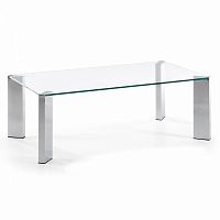 журнальный столик corner 110x60 со стеклянной столеницей c363c07 от la forma (ex julia grup) в Мурманске