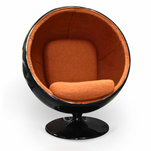 кресло ball chair черно-коричневое в Мурманске