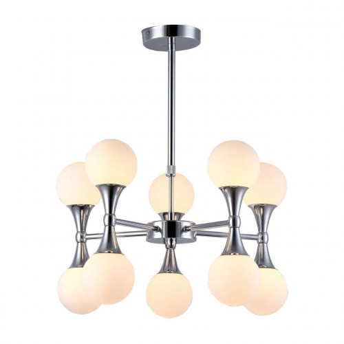 подвесная люстра arte lamp a9162lm-10cc белая в Мурманске