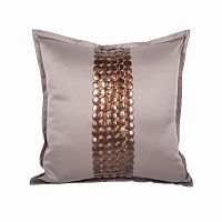 декоративная подушка handwork exclusive квадратная бежевая в Мурманске