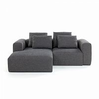 диван blok sofa 2 левый угол темно-серый от la forma (ex julia grup) в Мурманске