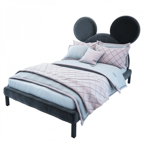 кровать детская 120х200 серая mickey mouse в Мурманске