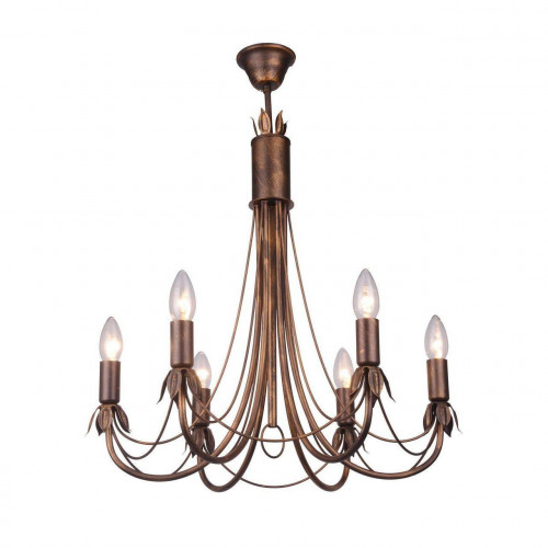 подвесная люстра toplight lucinda tl7350d-06br в Мурманске