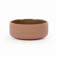 тарелка tactile диаметр 15 коричневый в Мурманске