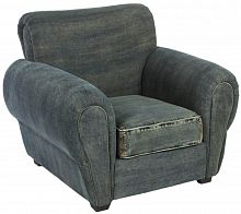кресло san francisco denim armchair серое в Мурманске