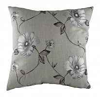 подушка с цветочным орнаментом gray flowers в Мурманске