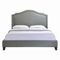 кровать двуспальная 160х200 серая cassis upholstered в Мурманске