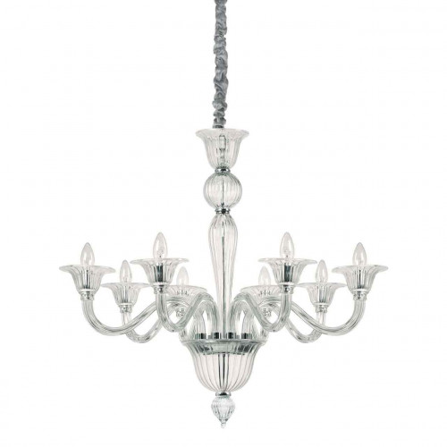 подвесная люстра ideal lux brigitta sp8 trasparente в Мурманске