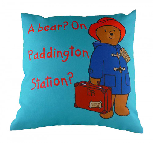 подушка с принтом paddington bear blue в Мурманске