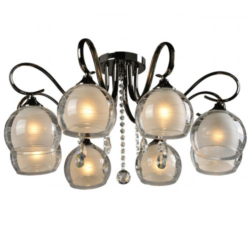 потолочная люстра idlamp merinella 877/8pf-darkchrome в Мурманске