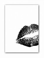 постер kiss а4 (черный) в Мурманске