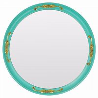 зеркало круглое бирюзовое с золотым декором for the princess в Мурманске