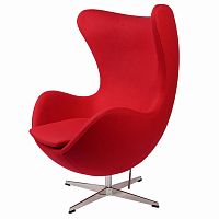 кресло arne jacobsen темно-красное в Мурманске