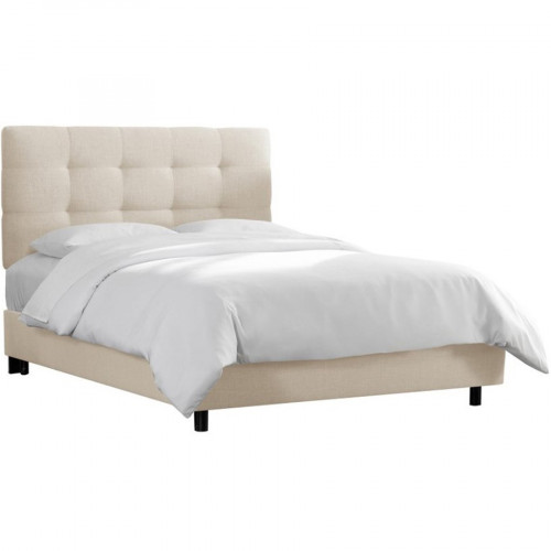 кровать двуспальная 180х200 белая alice tufted talc в Мурманске