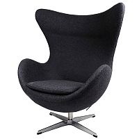 кресло egg chair черное в Мурманске