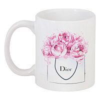 кружка с рисунком dior peonies в Мурманске