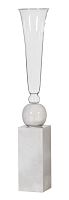 ваза настольная crystal circle white small в Мурманске