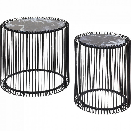 столик приставной wire черный 45x45x46 в Мурманске