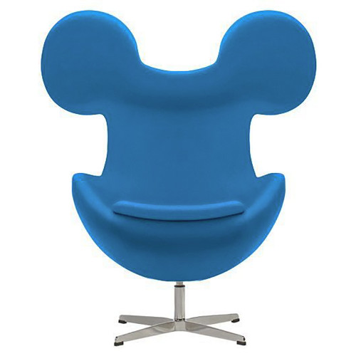 кресло egg mickey голубое в Мурманске