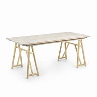 creassy стол 180x85 из натурального дерева из ротанга от la forma (ex julia grup) в Мурманске