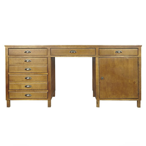 рабочий стол с дверкой gouache коричневый в Мурманске