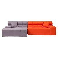 диван tufty-time sofa угловой модульный серый с оранжевым в Мурманске