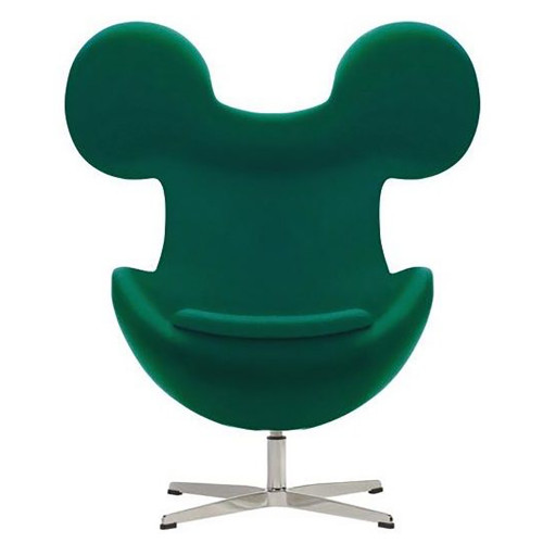 кресло egg mickey зеленое в Мурманске