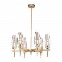 подвесная люстра maytoni lita h002pl-06g янтарная в Мурманске
