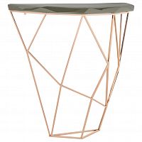 консоль geometric 100x38x90 золото, черная столешница в Мурманске