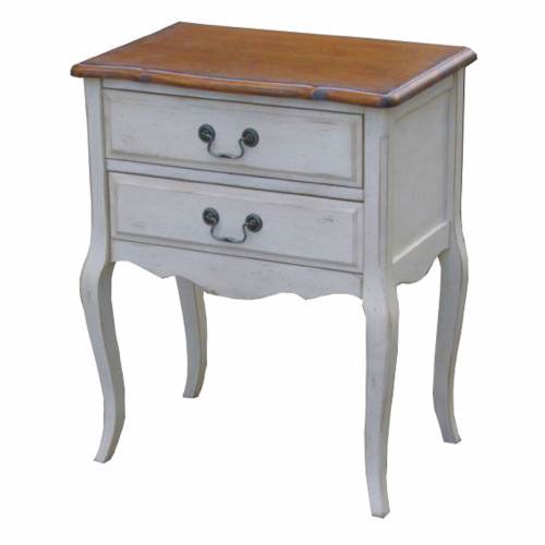 прикроватная тумба mobilier de maison белая, коричневая в Мурманске