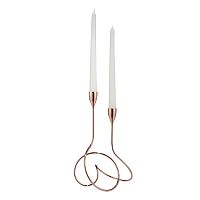 подсвечник медный металлический на 2 свечи loop, 28 см в Мурманске
