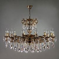 подвесная люстра ambiente leon 2128/12 pb new leaf бронза в Мурманске