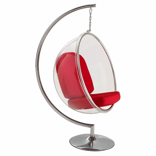 кресло bubble chair with stand красное в Мурманске