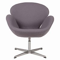 кресло swan chair серое в Мурманске