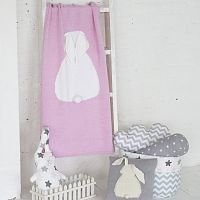 плед зайка 60*90 св.астра+белый в Мурманске