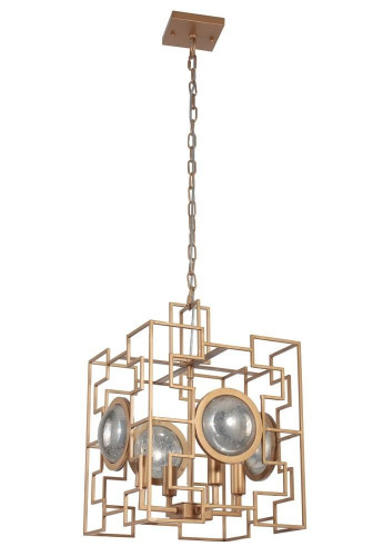 подвесная люстра crystal lux cuento sp4 gold в Мурманске