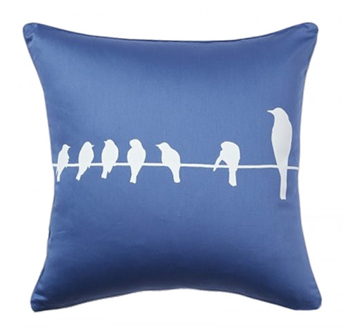 подушка с птичками birdies on a wire diamond-blue в Мурманске