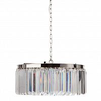 люстра rhys clear glass хром, прозрачная, чёрная в Мурманске