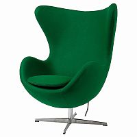 кресло egg chair кашемир зеленое в Мурманске