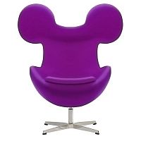 кресло egg mickey фиолетовое в Мурманске
