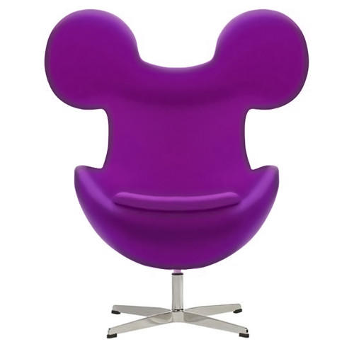 кресло egg mickey фиолетовое в Мурманске