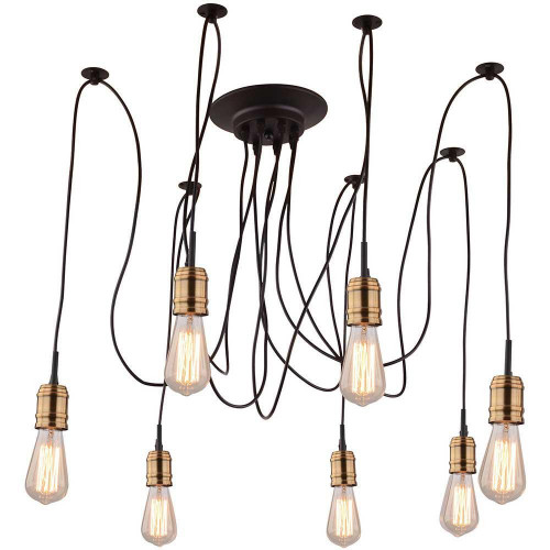 подвесная люстра arte lamp mazzetto a4290sp-7bk в Мурманске