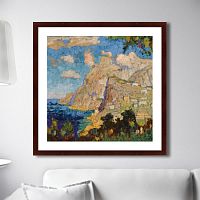 картина: view of monte solaro, capri, 1940г. в Мурманске